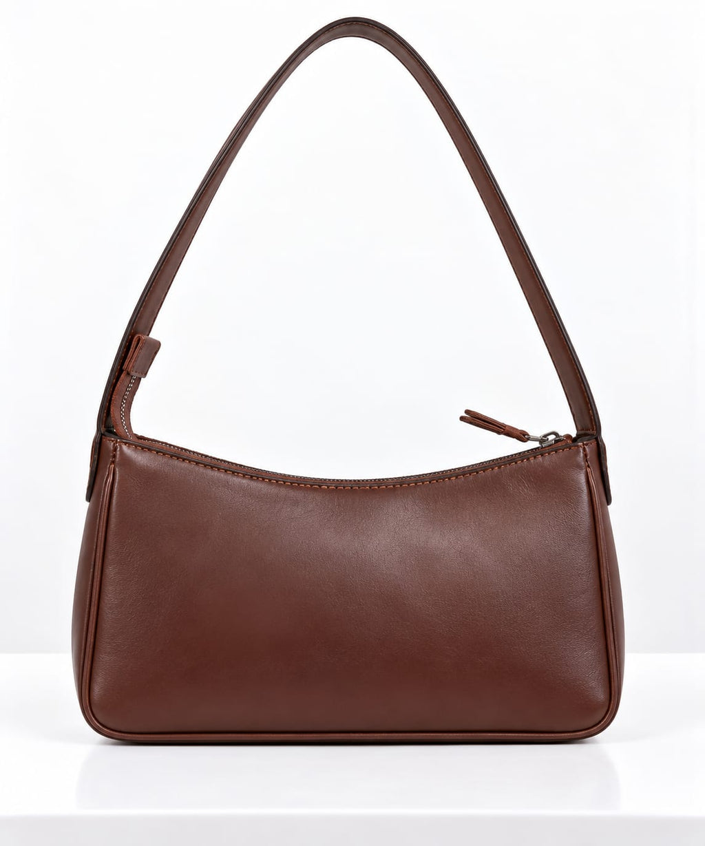Tri-Color Cowhide Leather Shoulder Bag