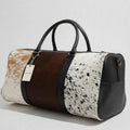 Tri-Panel Cowhide Leather Duffel Bag