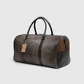 Dark Grey Cowhide Leather Duffel Bag