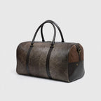Dark Grey Cowhide Leather Duffel Bag