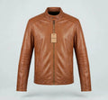 Men's Tan Leather Jacket