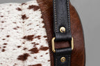 Tricolor Cowhide Leather Duffel Bag