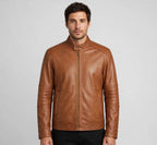 Men's Tan Leather Jacket