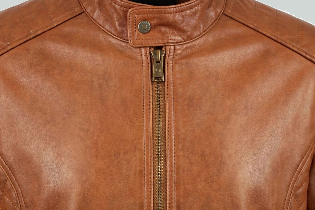 Men's Tan Leather Jacket