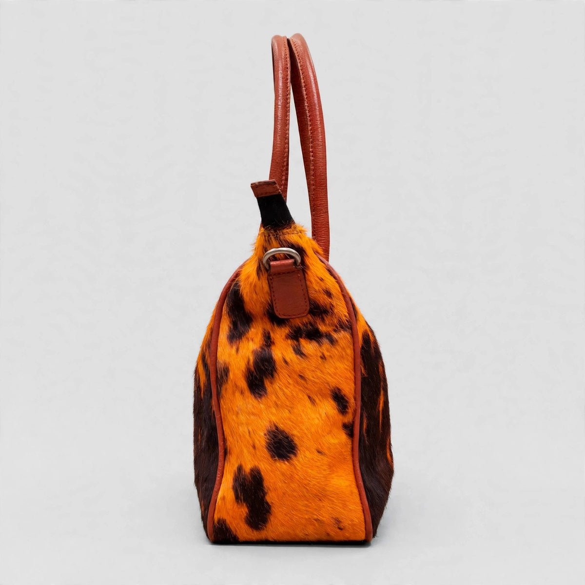 Women's Amber Tortoise Cowhide Tote Bag