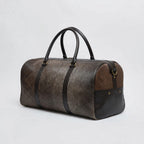 Dark Grey Cowhide Leather Duffel Bag