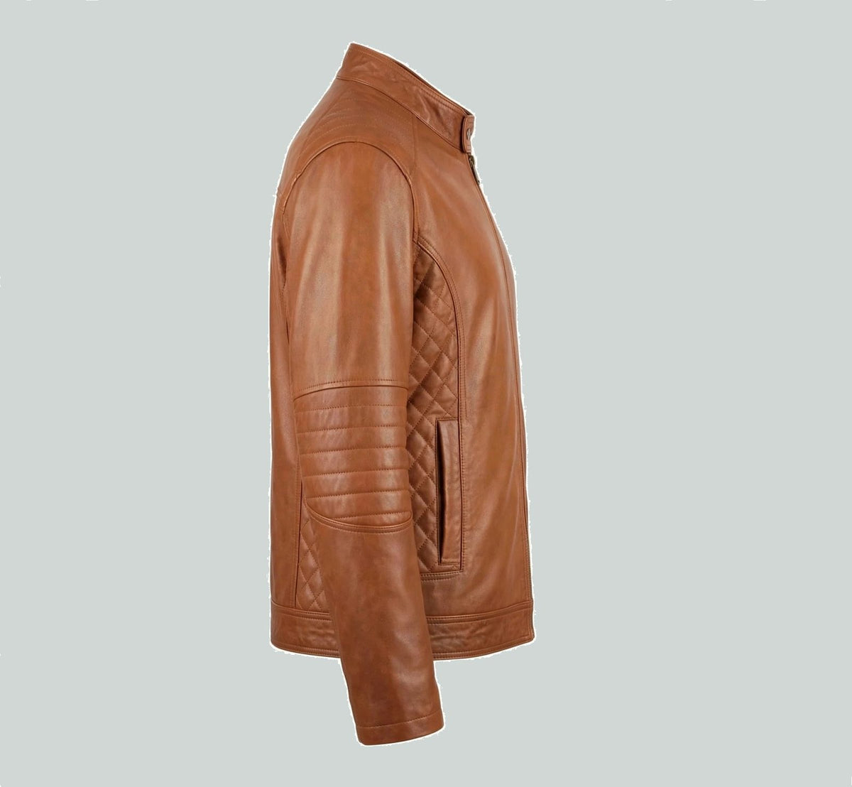 Men's Tan Leather Jacket