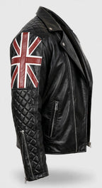 Men's Union Jack Leather Jacket
