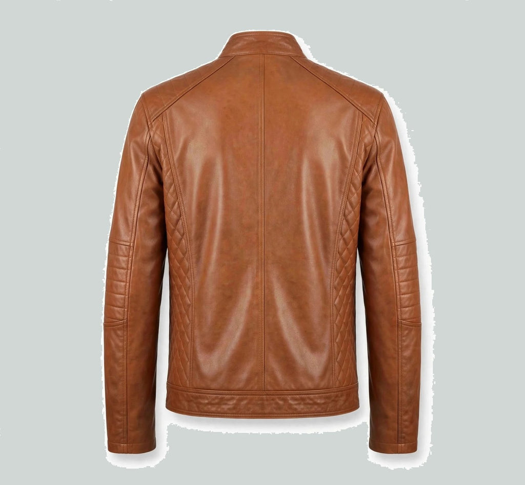 Men's Tan Leather Jacket