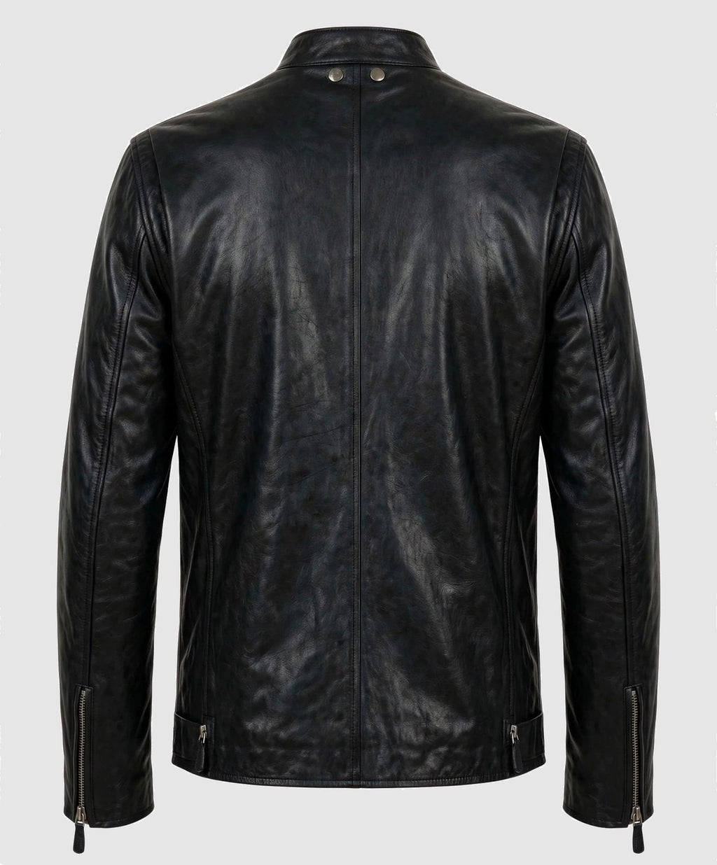 Men's Classic Black Leather Jacket