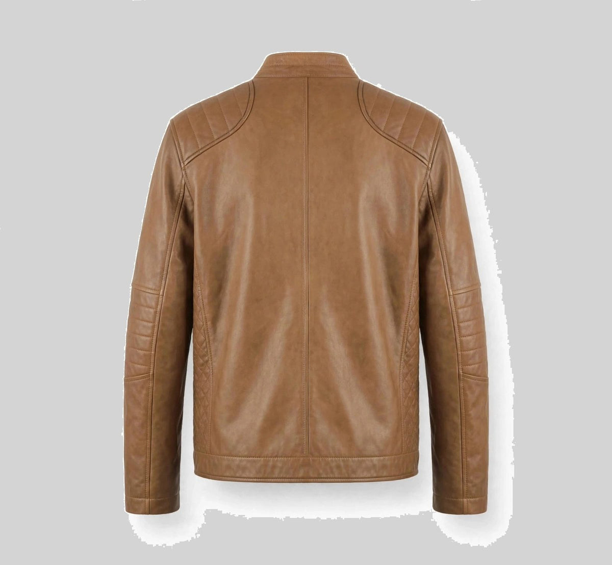 Men's Beige Leather Jacket