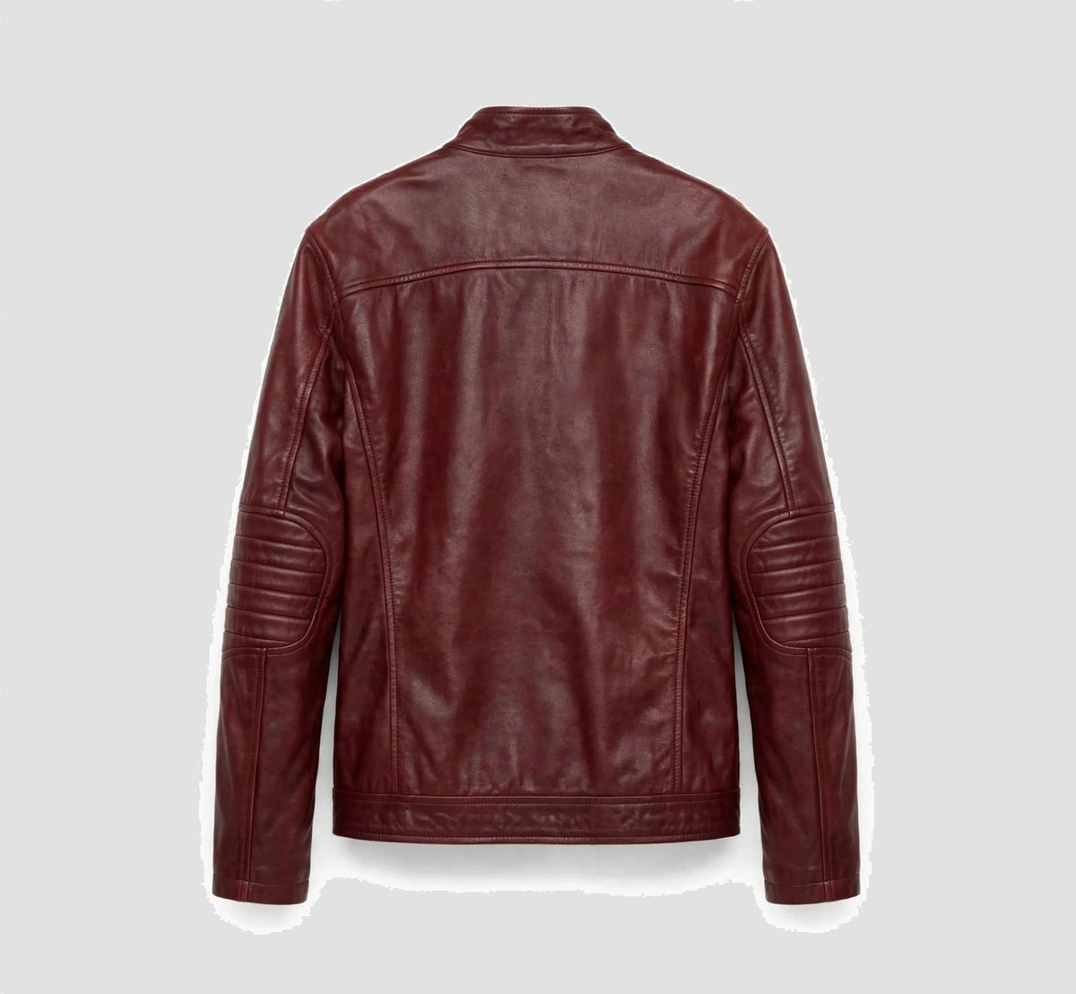 Men's Maroon Leather Jacket