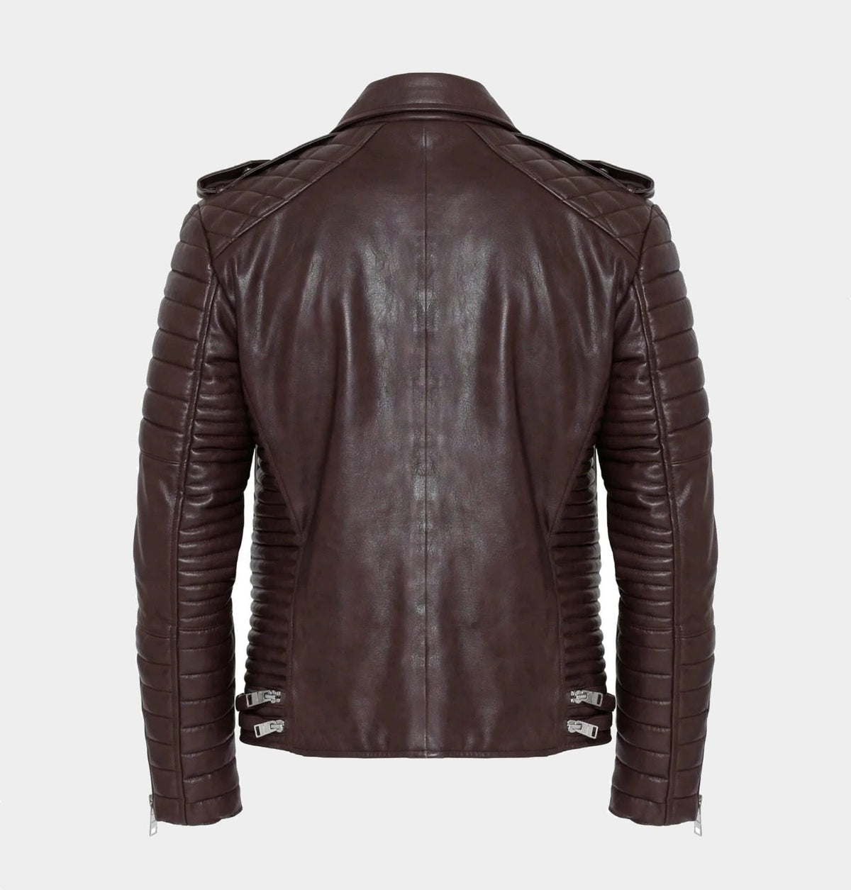 Men's Dark Brown Biker Leather Jacket
