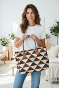 Geometric Cowhide Tote — ZULVIQUE ZLV-012